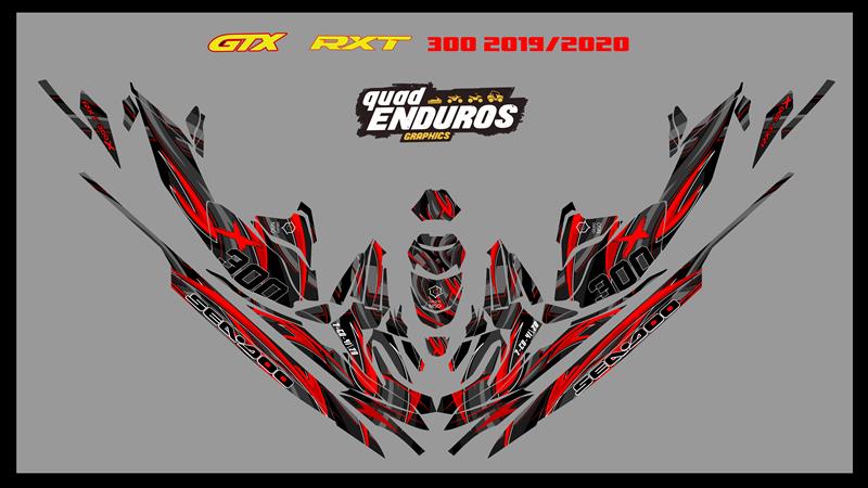 Kit de adhesivos sea-doo gtx rxt