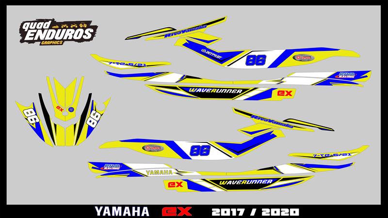 Kit completo adhesivos Yamaha ex